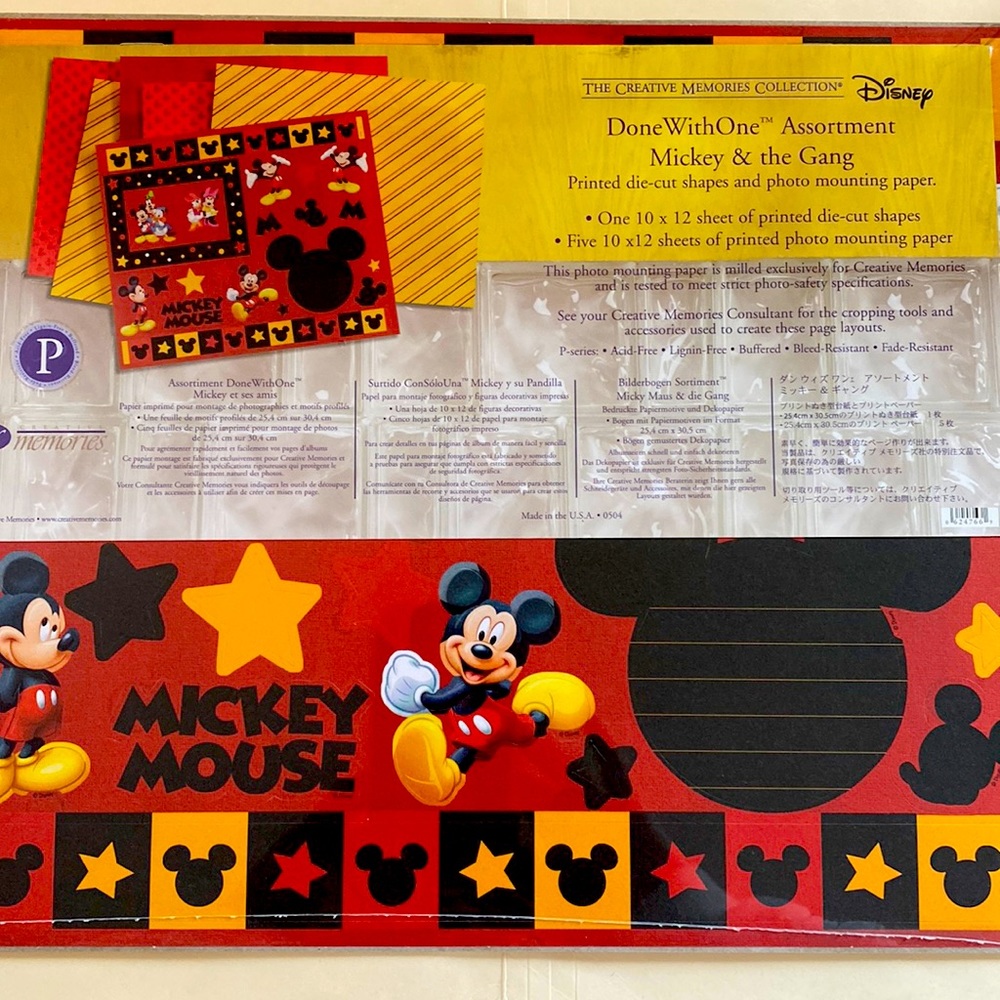 Disney Done with One Scrapbook Assortment. Creative Memories